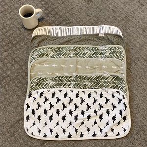 copper Pearl burp cloths - set of 6